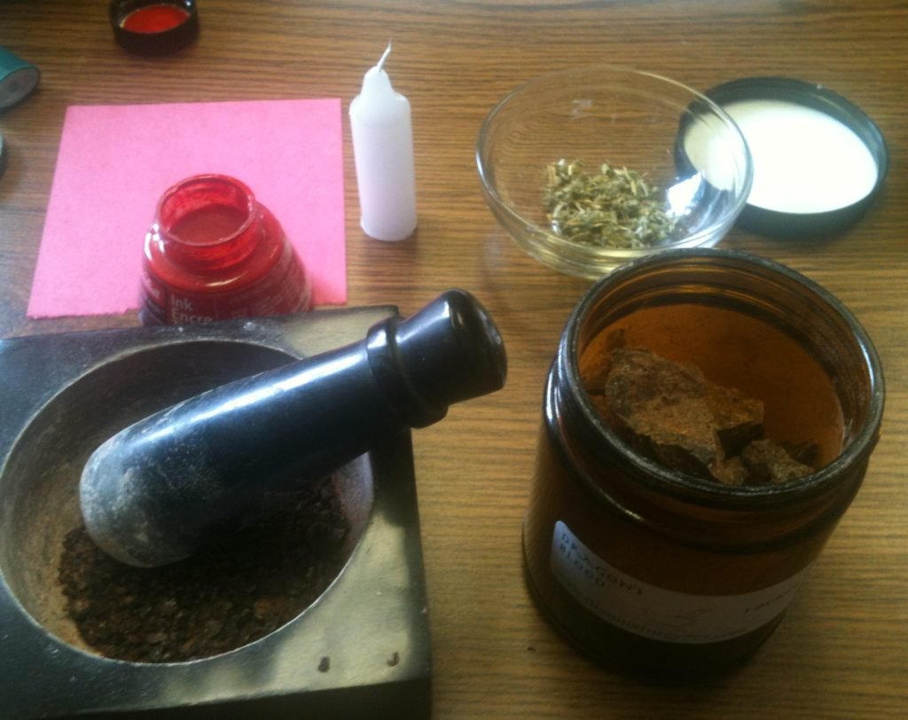 A Closer Look, Photos, Spell for Conjure Coaching Patron, Prep work
