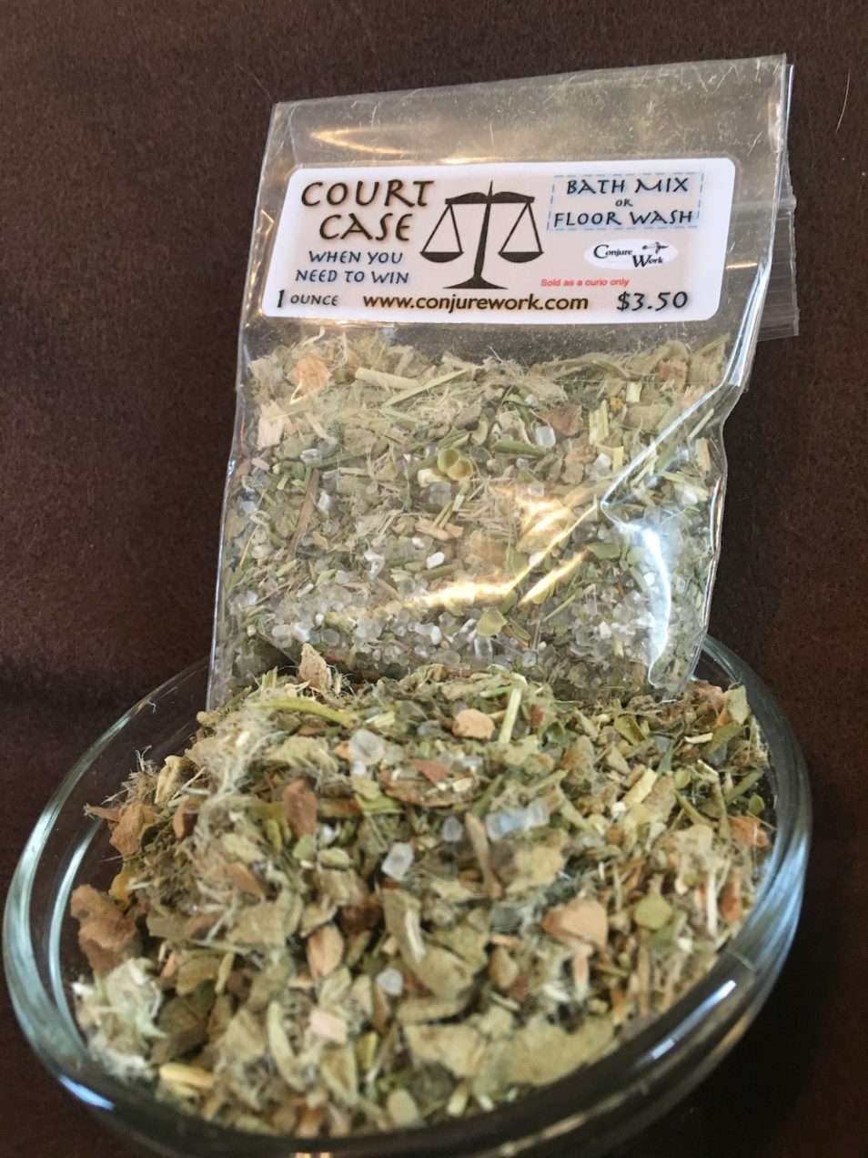 Court Case Bath Mix at Conjure Work, sorcery supplies and services by Magus (Kevin Trent Boswell), Twitter