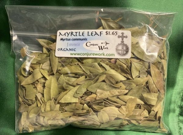 Myrtle Leaf, Myrtus communis, sorcery, Conjure Work, herbs, magick, Golden Dawn, Solomonic, Wicca, astrology