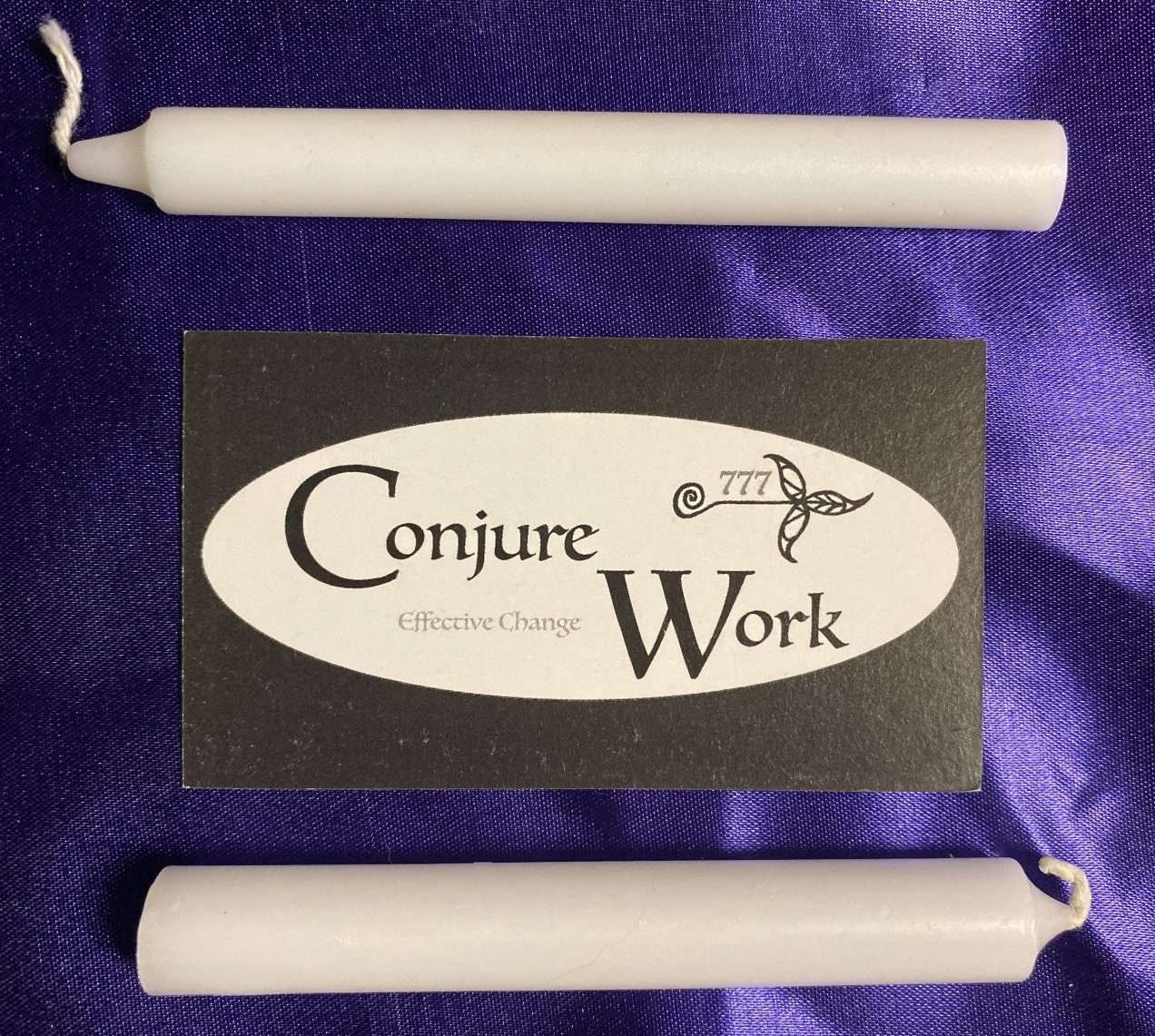 Chime Candle, White, Conjure Work, Conjure Shop, Candles, Conjure Work, Pagan supplies services, tarot, astrology, Wicca, witchcraft, spells, Hoodoo, ceremonial high magick, tarot