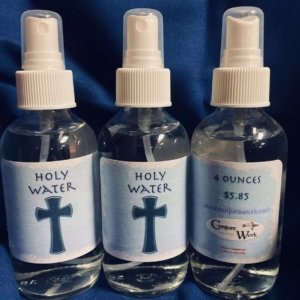 Holy Water; 4 oz glass bottle option, special items in the Conjure Shop at Conjure Work