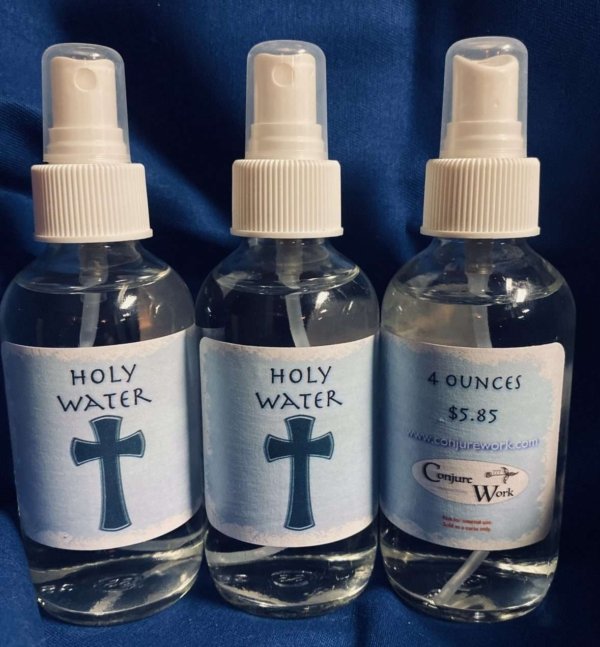 Holy Water; 4 oz glass bottle option, special items in the Conjure Shop at Conjure Work