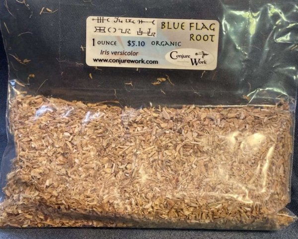 Blue Flag Root, Iris versicolor, sorcery, Conjure Work, herbs, magick, Golden Dawn, Solomonic, Wicca, astrology