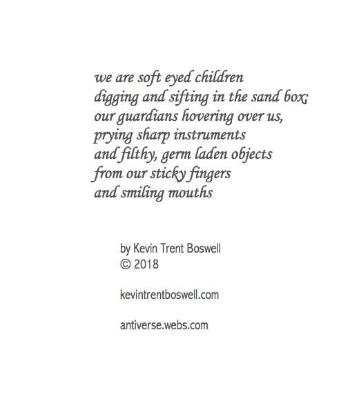 from "Liber Ex Liberi", The Poetry of Magus (Kevin Trent Boswell), owner of Conjure Work, singer, guitarist of Magus & The Plastic Infinity