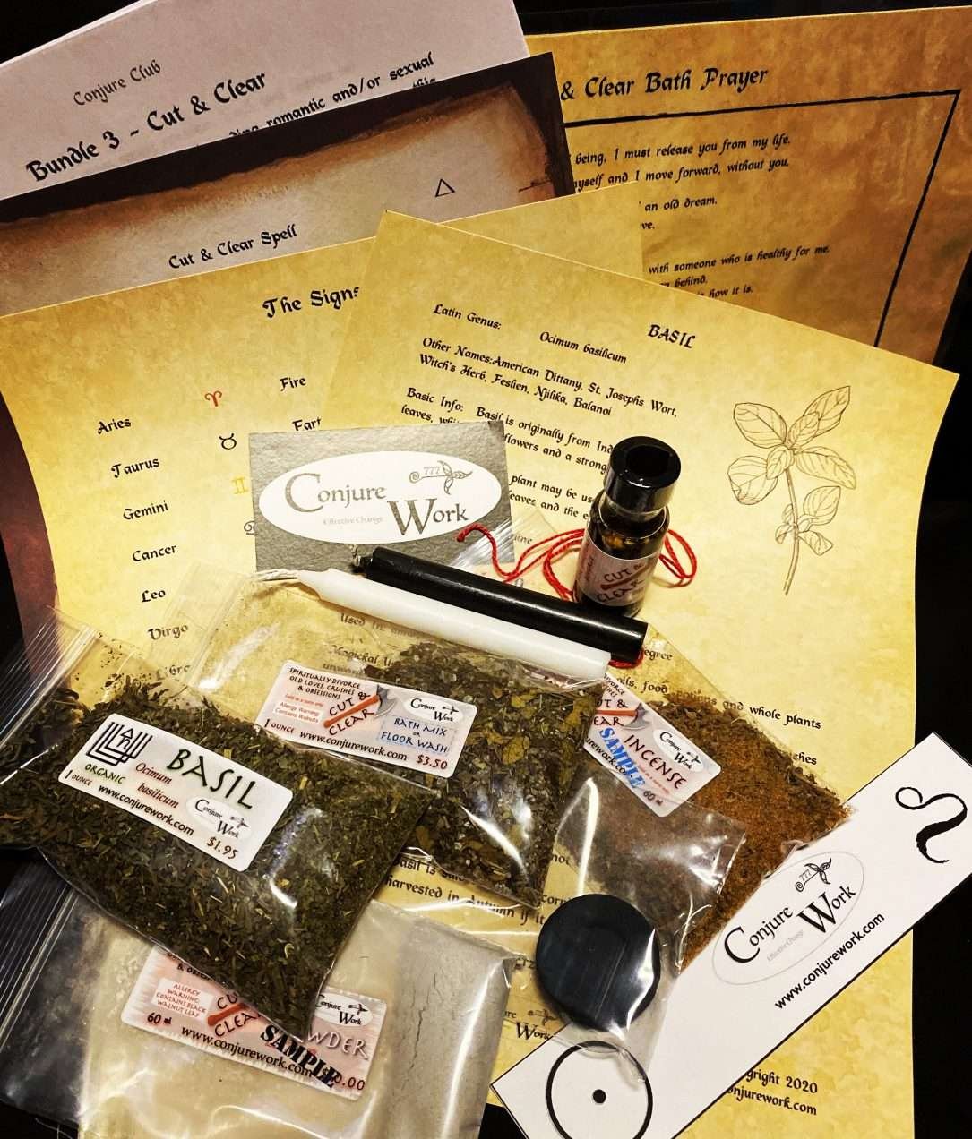 Bundle #3 Cut & Clear, Conjure Club, conjurework.com