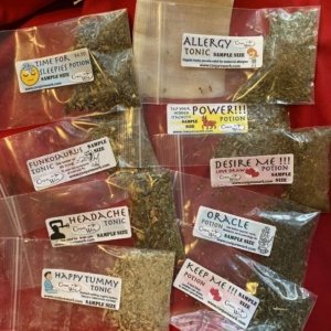 Potion Sampler; an assortment of single-serving size potions and tonics!
