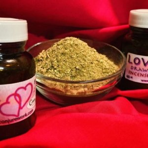 Love Draw Incense, for love spells, Conjure Work, spell supplies, sorcery