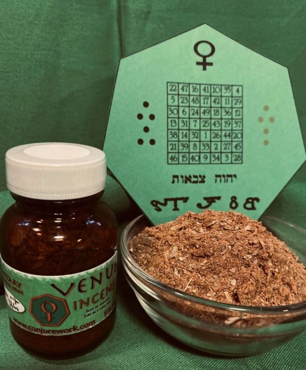 Venus Incense; Planetary Magick with the Goddess of Love and Luxury; Conjure Work, spell supplies and services