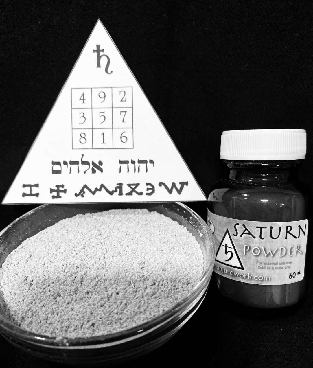 Saturn Powder, the Planet of limitation and binding; Conjure Work, spell supplies and services