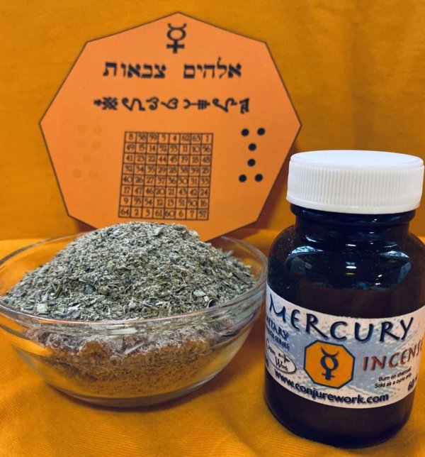 Mercury Incense; the God of Communication, Magick, Business and Travel; planetary magick; Conjure Work, spell supplies and services