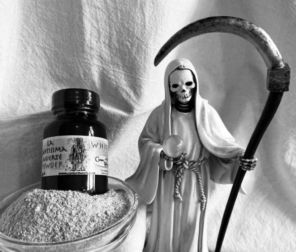 La Santisima Muerte Powder, White