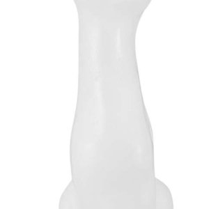 cat candle, white - ritual, spell candles for magick
